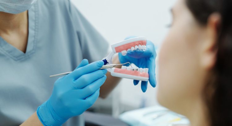 same day denture repair process in dental lab