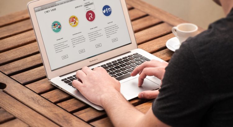 Example of a one-page website layout designed for high conversion rates